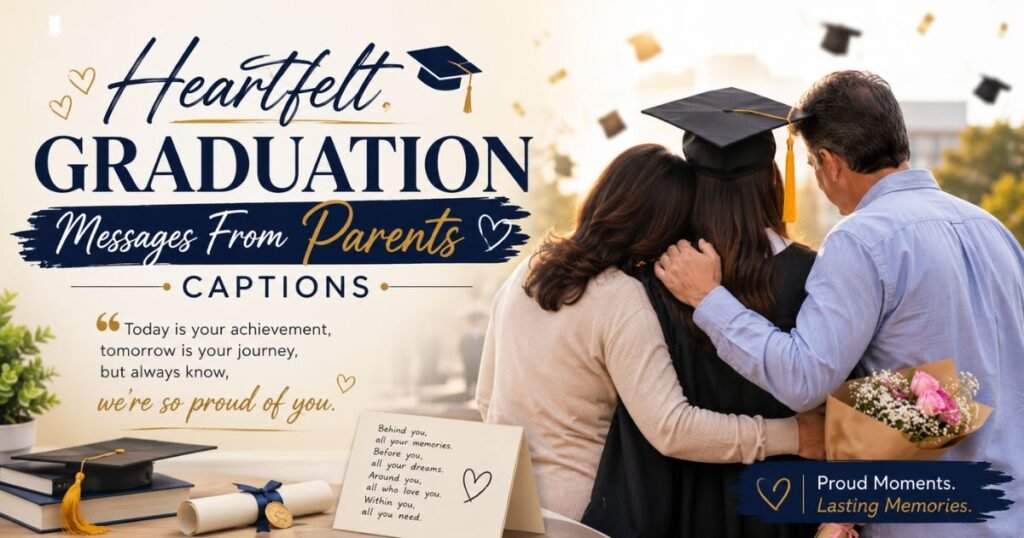 Heartfelt Graduation Messages From Parents Captions