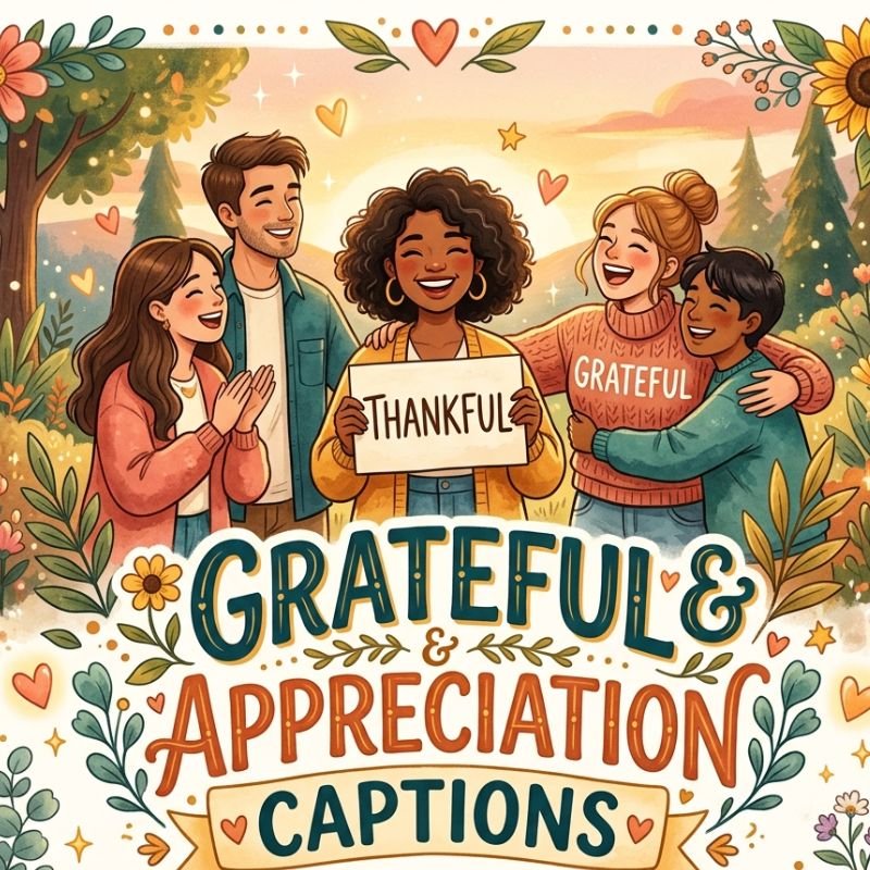 Grateful & Appreciation Captions