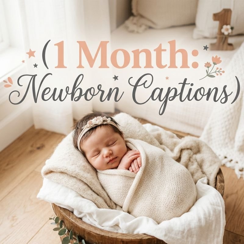 1 Month: Newborn Captions