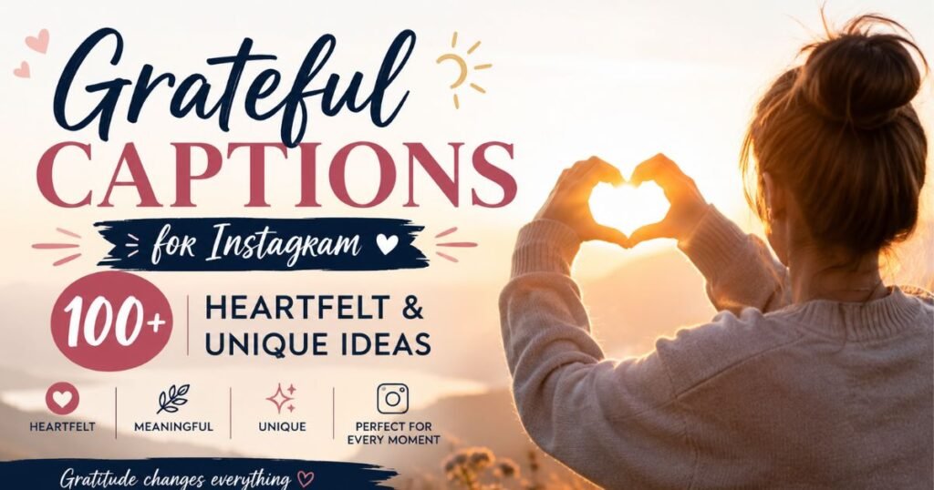 Grateful Captions for Instagram 100+ Heartfelt & Unique Ideas Grateful Captions for Instagram 100+ Heartfelt & Unique Ideas