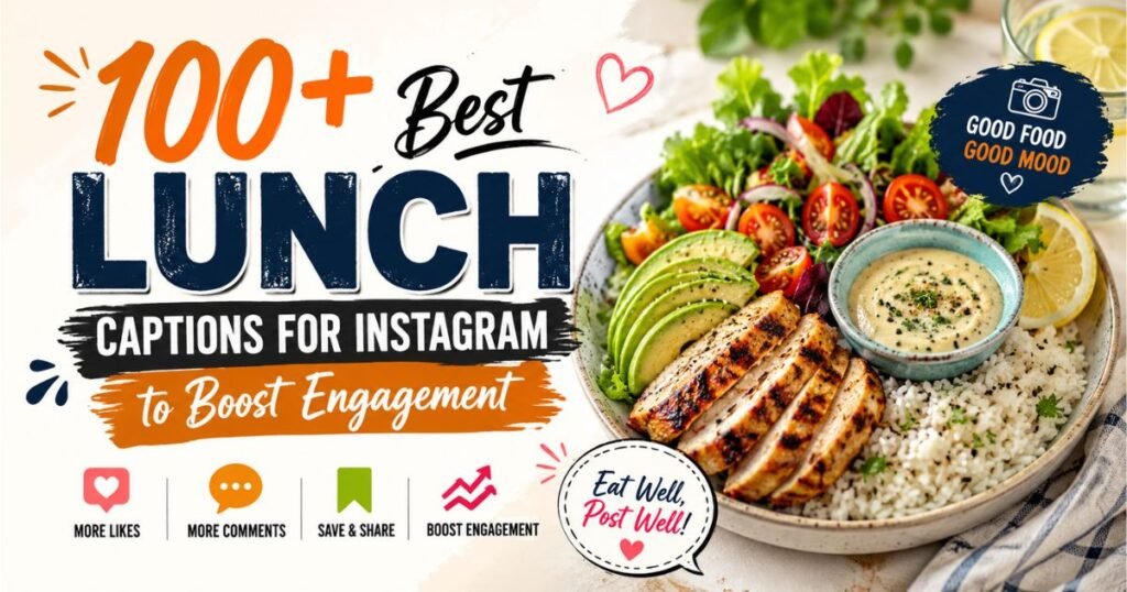 100+Best Lunch Captions for Instagram to Boost Engagement 