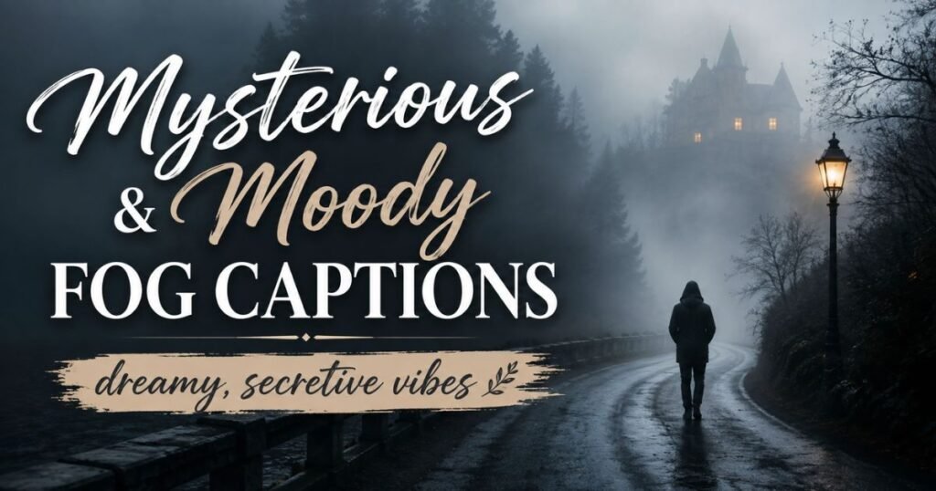 Mysterious & Moody Fog Captions — dreamy, secretive vibes