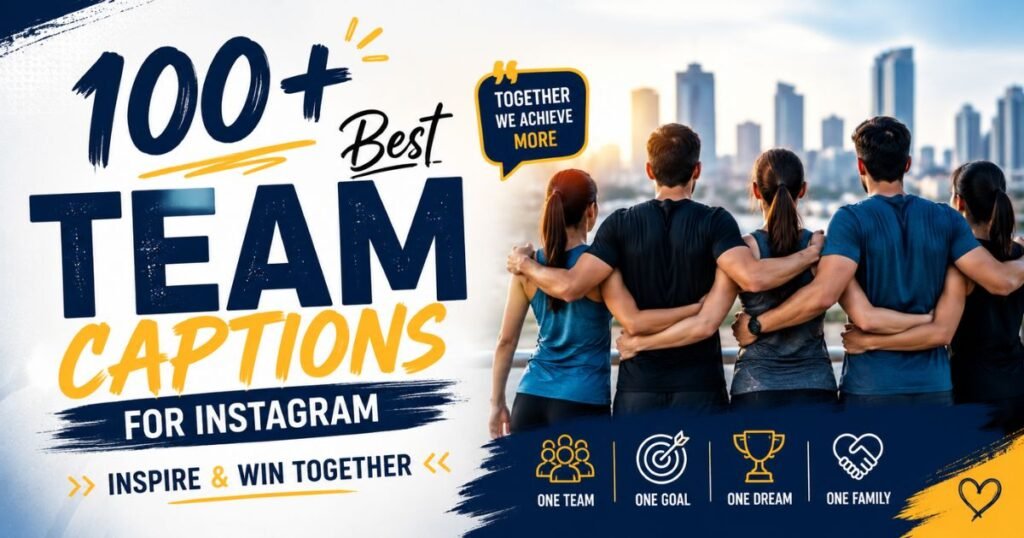 100+ Best Team Captions for Instagram | Inspire & Win Together