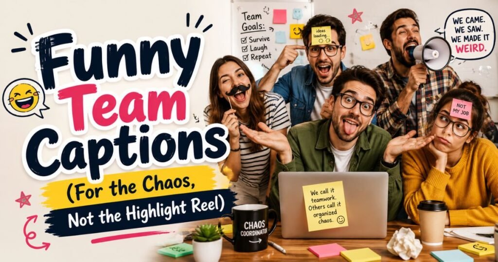 Funny Team Captions (For the Chaos, Not the Highlight Reel)