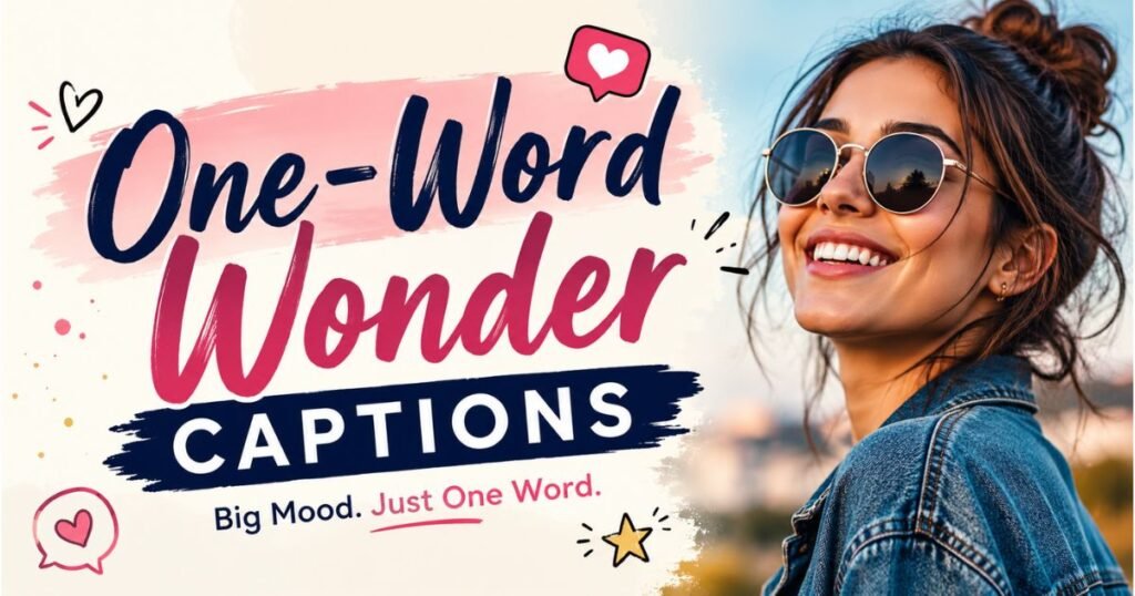 One-Word Wonder Captions