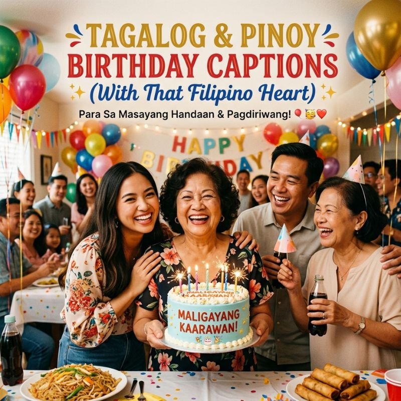 Tagalog & Pinoy Birthday Captions (With That Filipino Heart)