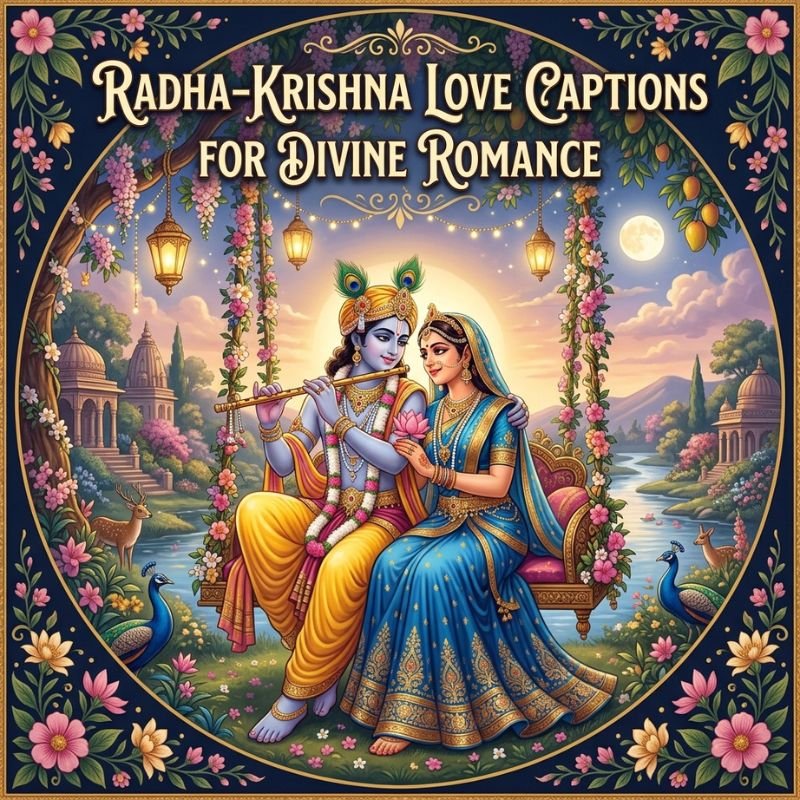 Radha-Krishna Love Captions for Divine Romance