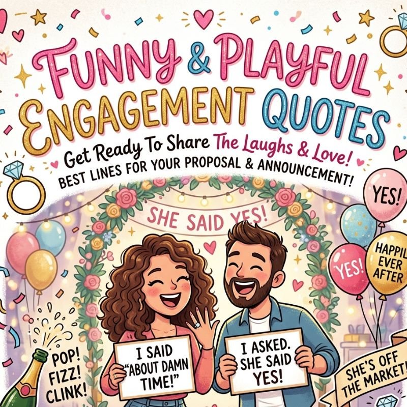 Funny & Playful Engagement Quotes