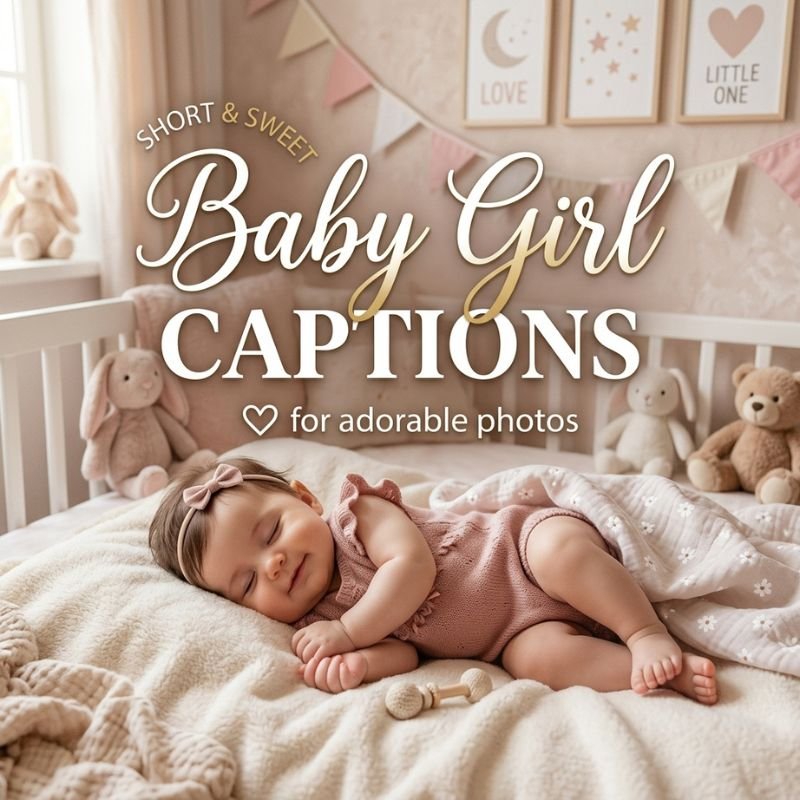 Short & Sweet Baby Girl Captions