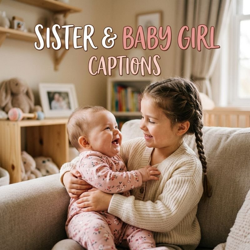 Sister & Baby Girl Captions