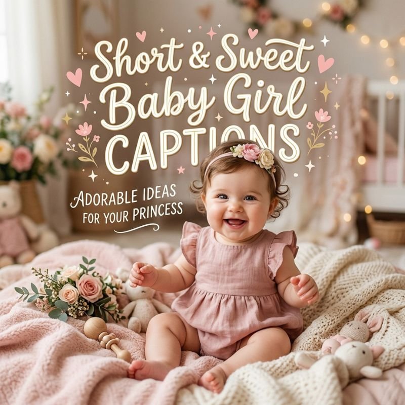 Short & Sweet Baby Girl Captions