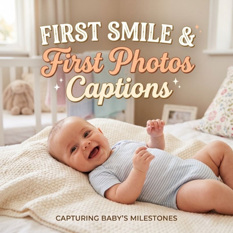First Smile & First Photos Captions
