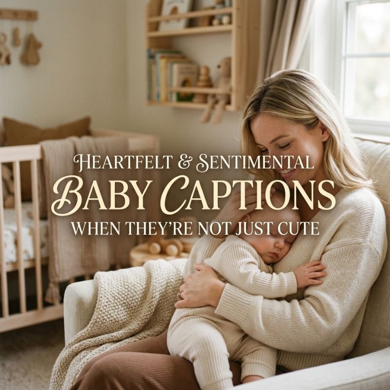 Heartfelt and Sentimental Baby Captions: When They're Not Just Cute