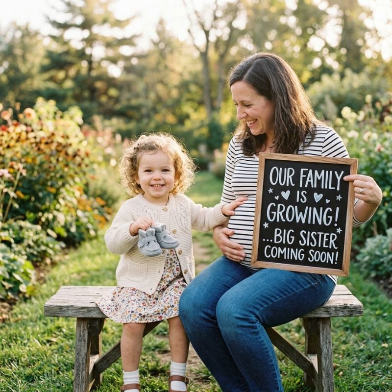 Second Baby & Sibling Announcement Captions