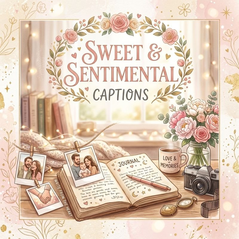 Sweet & Sentimental Captions