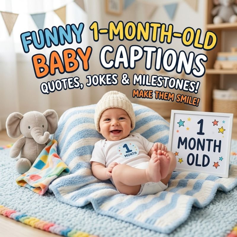 Funny 1-Month-Old Baby Captions