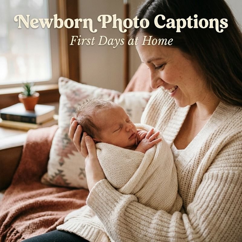 Newborn Photo Captions (First Days at Home)