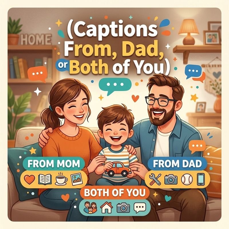 Captions From Mom, Dad, or Both of You