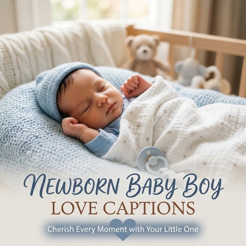 Newborn Baby Boy Love Captions