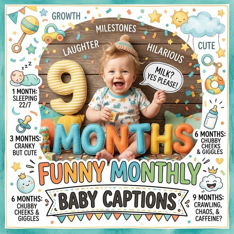 Funny Monthly Baby Captions